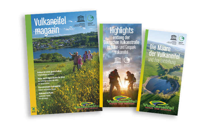 Darstellung Titelseiten Vulkaneifelbroschüren