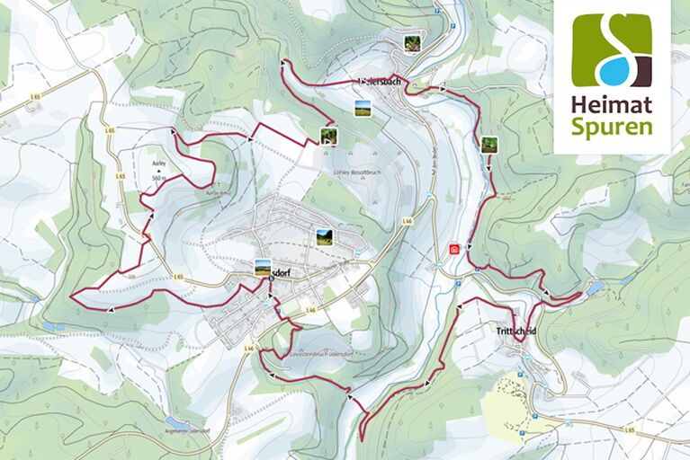 Abbildung der Heimatspur Wasserfelsweg