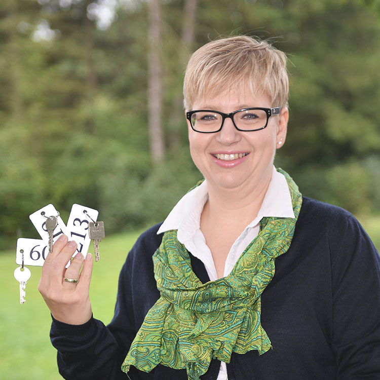 Gastgeber Leiterin Rezeption